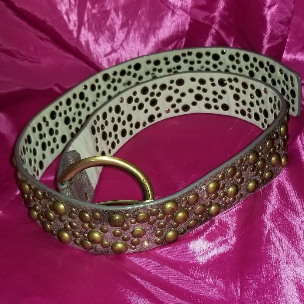 Studded Leather Belt - Picture 3 of 5